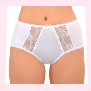 Lace Trim White&Black cotton Modal Briefs Premium Fabric 3Pack